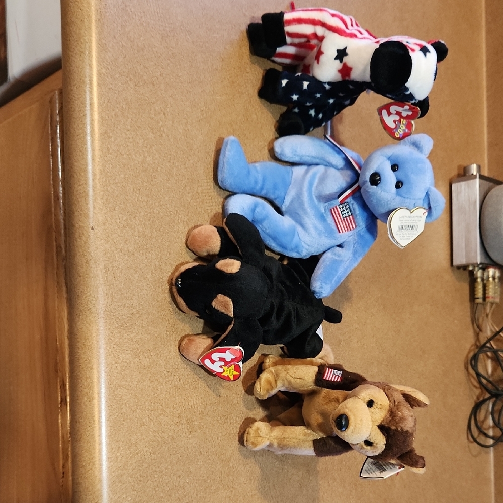 Ty Blue and Black Stuffed Animals Collection
